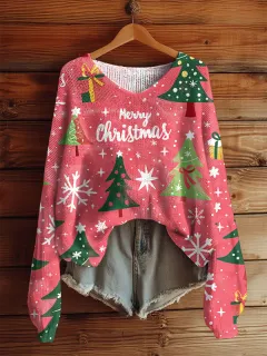 AutumnWinter V-Neck Loose 3D Knitted Sweater For Women - 15 Style-5Xl - View 1