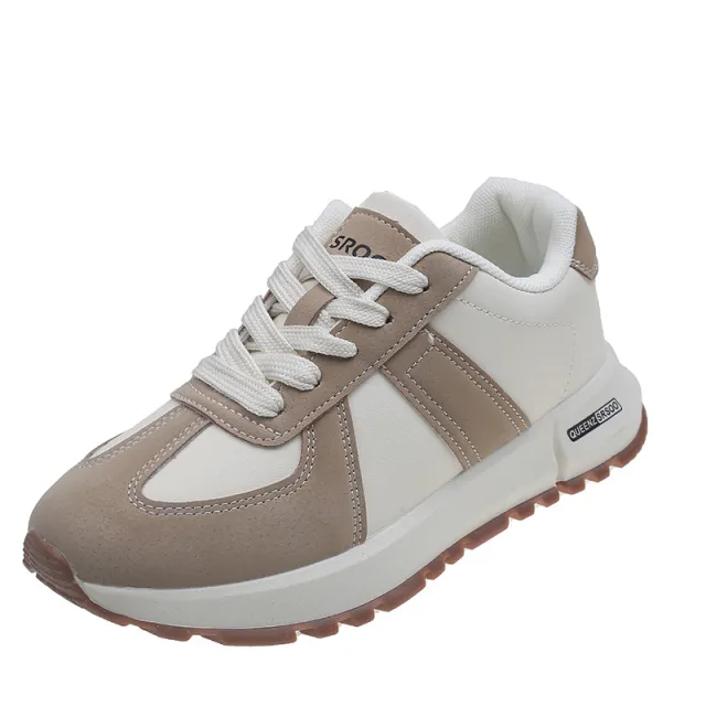 Thick Sole Increased Portable All match Leisure Sneaker Khaki - Shop at LoveMi