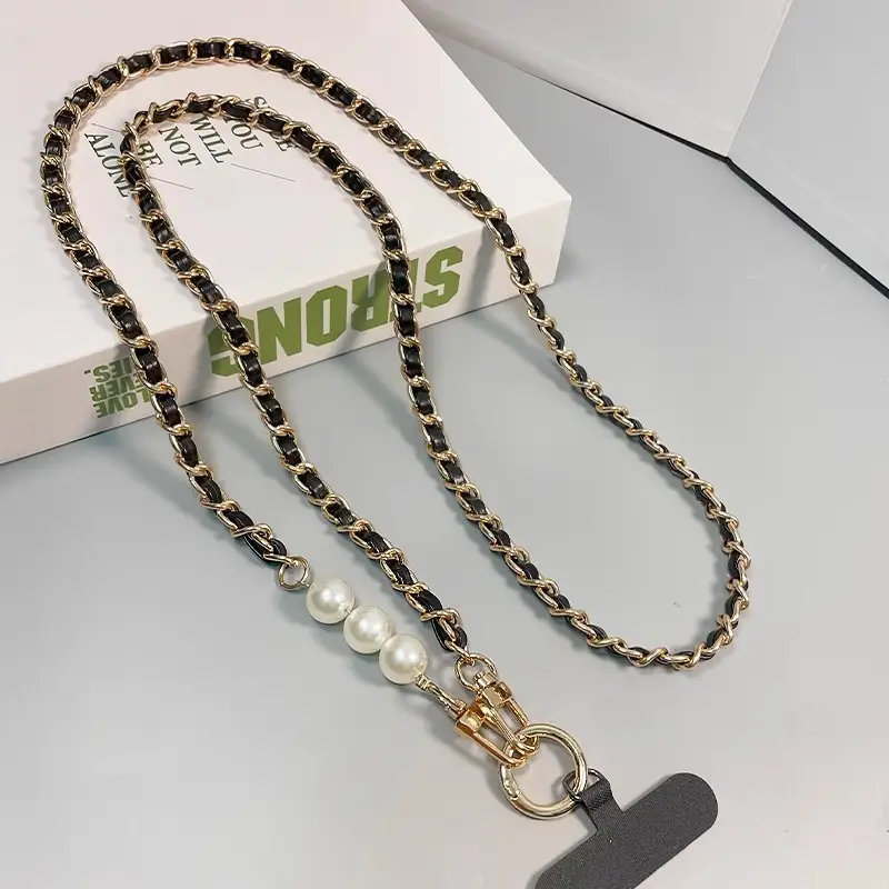Xiaoxiangfeng Pearl Pickup Crossbody Mobile Phone Chain
