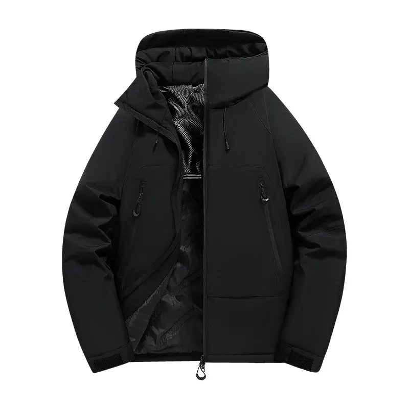 Mens Insulated Hooded Outdoor Shell Jacket