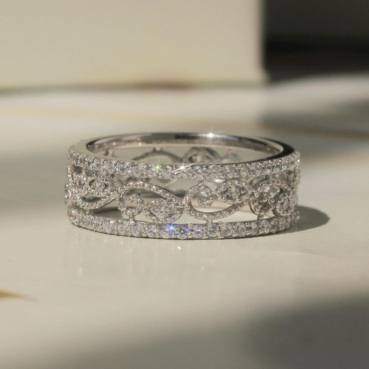 Silver-Tone U-Shaped Ring