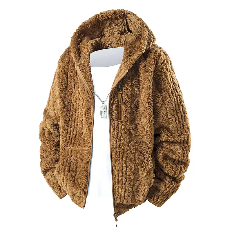 Men's Hooded Fleece Zip-up Jacket