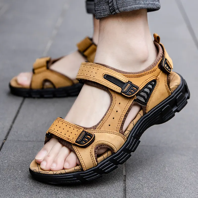 Men's Retro Casual Leather Sandals Outdoor Stylish