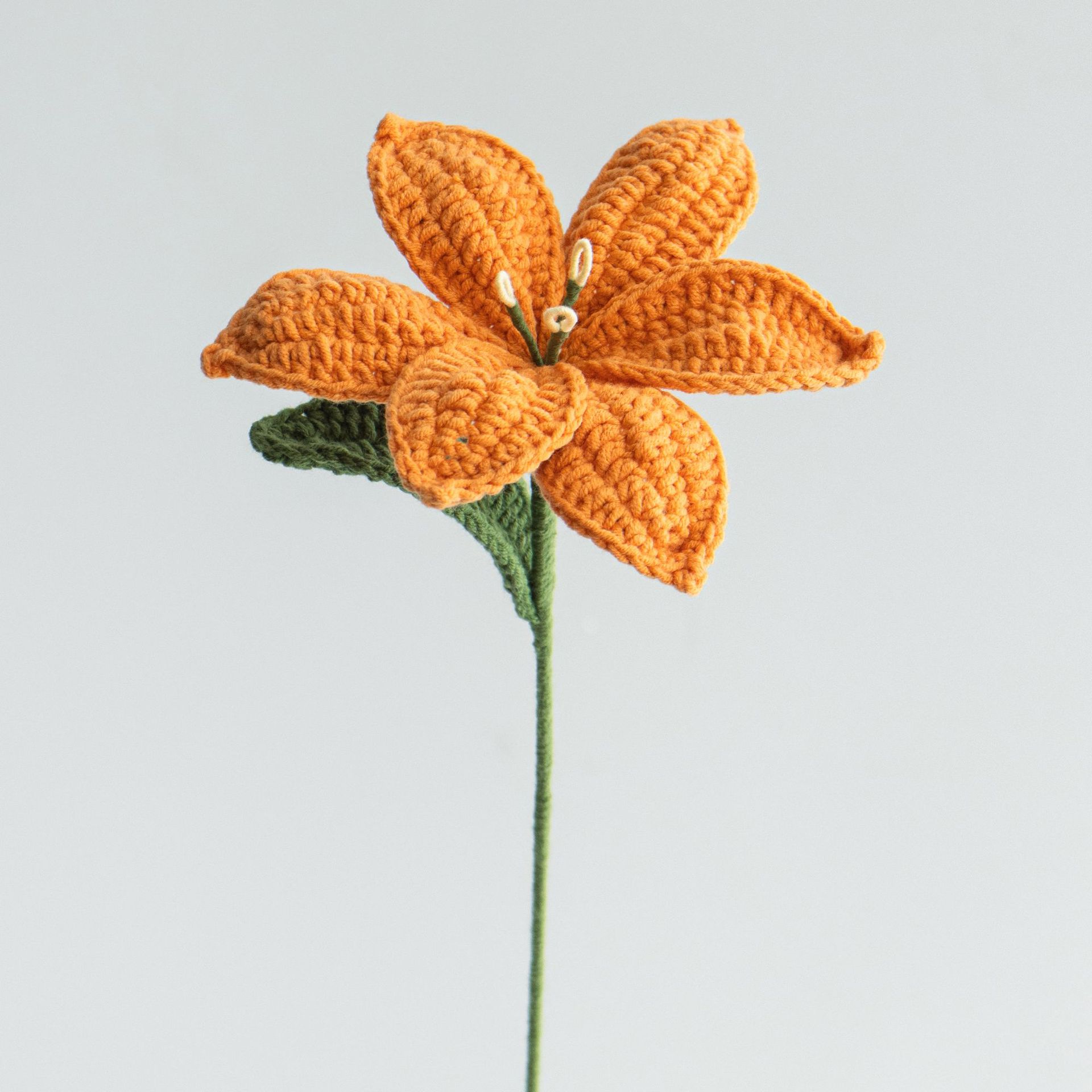 Hand-knitted Finished Yarn Bouquet Of Knitted Artificial Flowers 14