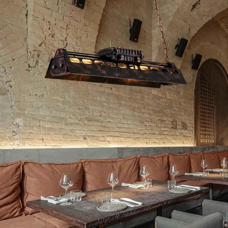 Retro Industrial Style Loft Nostalgic Restaurant Office Iron Droplight