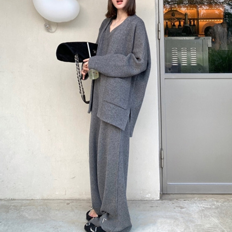 Super Nice Slimming Three Pieces Knitting Suit