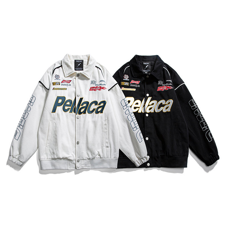 Japanese Campus Trendy Brand Letter Embroidered Coat