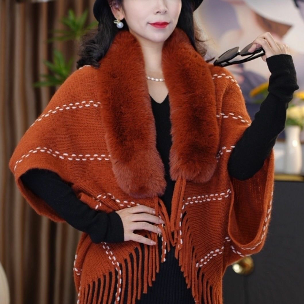 Fourrure Faux-Fur Collar Shawl 3