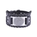 Black Antique Silver Wide