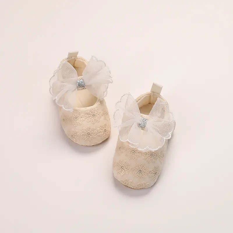 Lace Embroidery Princess Bow Soft Bottom Non-slip