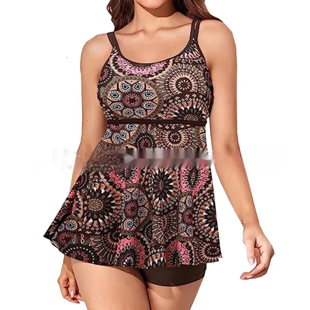 Sexy Plus Size Split Swimsuit Suit Round Flower L - Shop at LoveMi