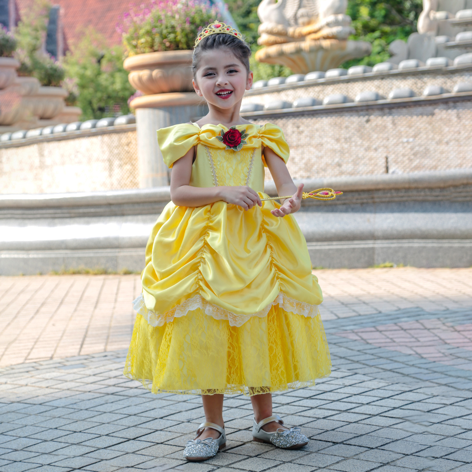 Girls Halloween Costume Princess Dress For Film And TV Cosplay
