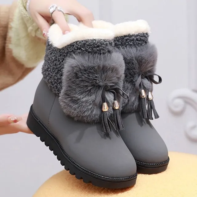 New Style Mid length Snow Boots For Kids And Students Gray - Shop at LoveMi