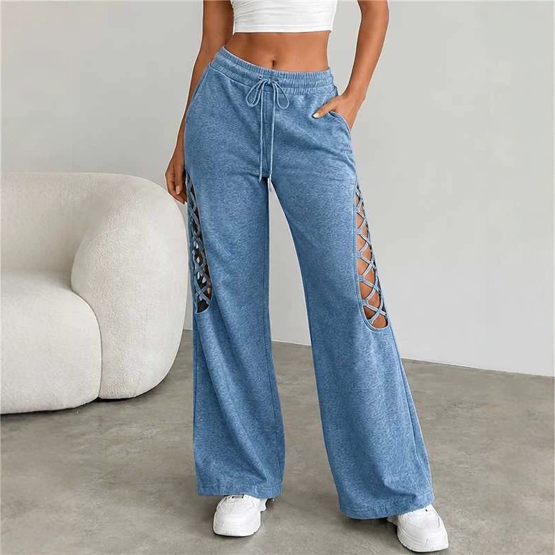 Womens Loose-fit Straight-leg Plus-size Pants product image