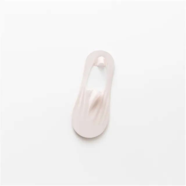 Ice Silk Low Top Socks Cotton Bottom Invisible Thin Silicone Non slip Tight Pink - Shop at LoveMi