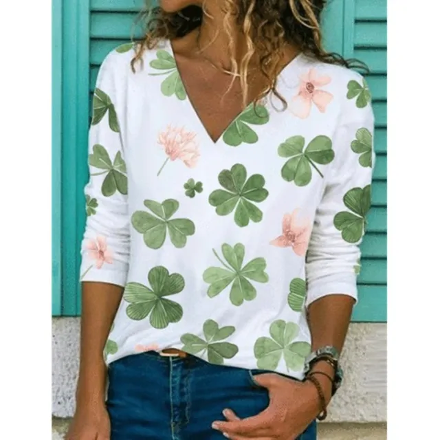 Street Popular Autumn And Winter New Women's Tops Printed Long Sleeve Element 5 - Shop at LoveMi