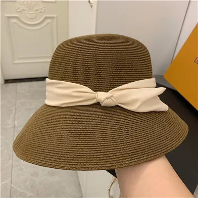 Foldable Wide Brim Sun Hat Dark Coffee Color - Shop at LoveMi