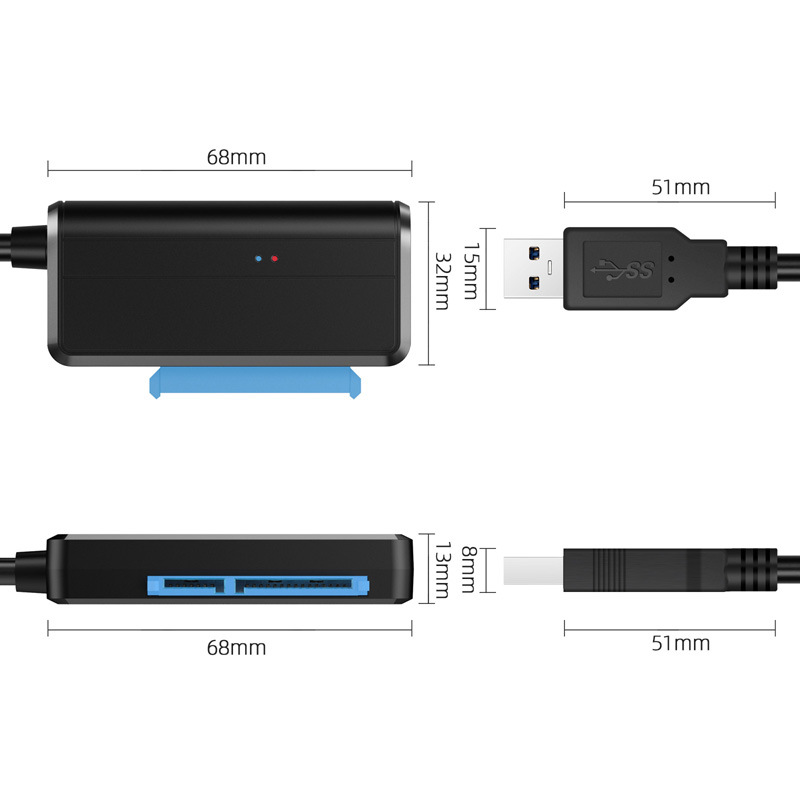 EasyDrive USB To SATA 2535-inch Compatible Hard Drive Data Cable
