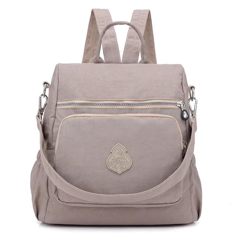 Fashionable Large-capacity Casual And Practical Backpack - Apricot