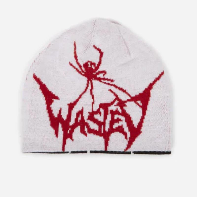 Knitted Hat Spider Embroidered Knitted Autumn Winter Hat Y2g Street Warm — foto 9