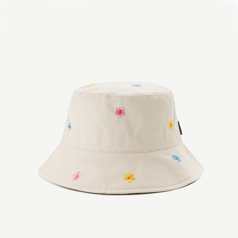 Title 4, Womens Flower Embroidered Sunshade Bucket Hat