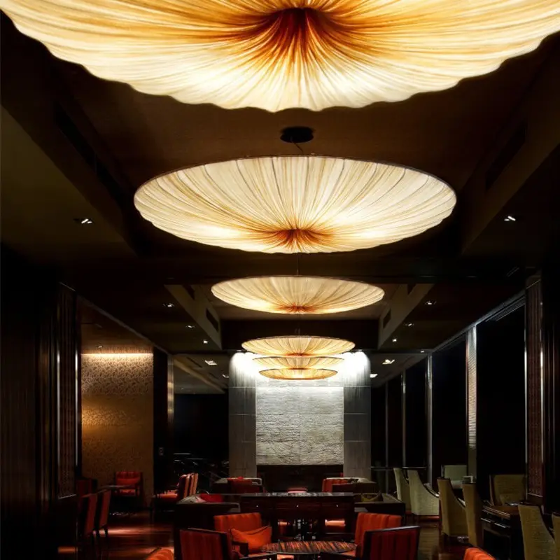 Artistic Lamp New Chinese-style Chandelier Fabric Design