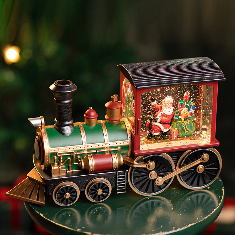 Christmas Santa Claus Train Music Box - Image 7