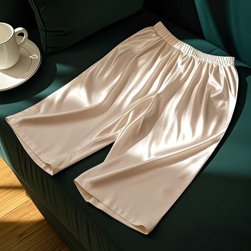 Thin Loose-fit Plus-size Home And Casual Comfortable Summer Solid Color