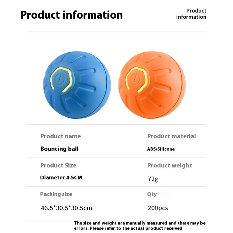 Smart Dog Toy Ball Electronic Interactive Pet Toy Moving Ball USB Automatic Moving Bouncing For Puppy Birthday Gift Cat Product – image 9