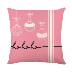 Christmas Pillow Cover Linen Letter Printing - Jym378 1 - View 1