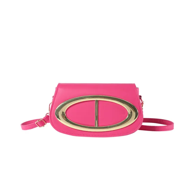 Stylish Good Texture Western Style Lock Single Shoulder Messenger Bag Rose - Shop at LoveMi