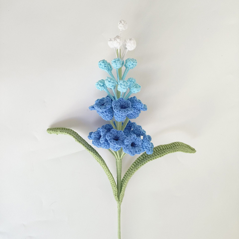 Knitted Grape Hyacinth Bouquet Finished Artificial Flowers