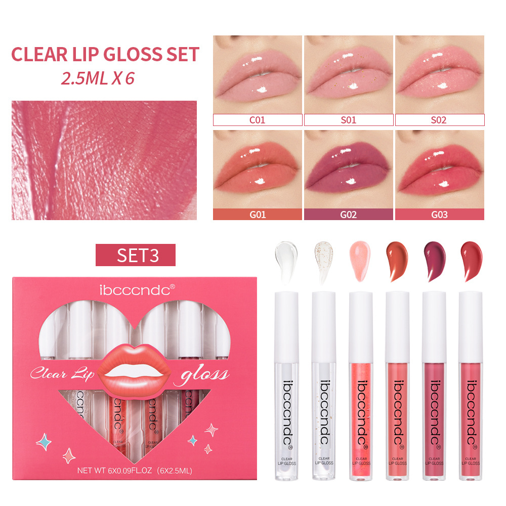 Transparent Lip Gloss Set 3