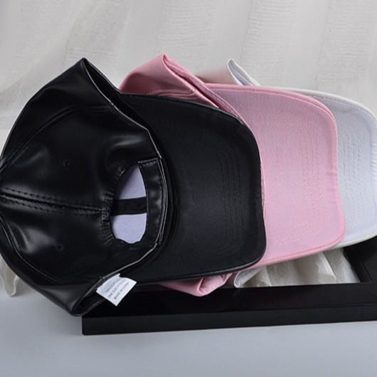 Summer Leather Solid Color Retro Classic Leather Baseball Cap