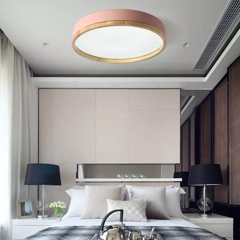 Round Acrylic Bedroom Study Ceiling Lamp