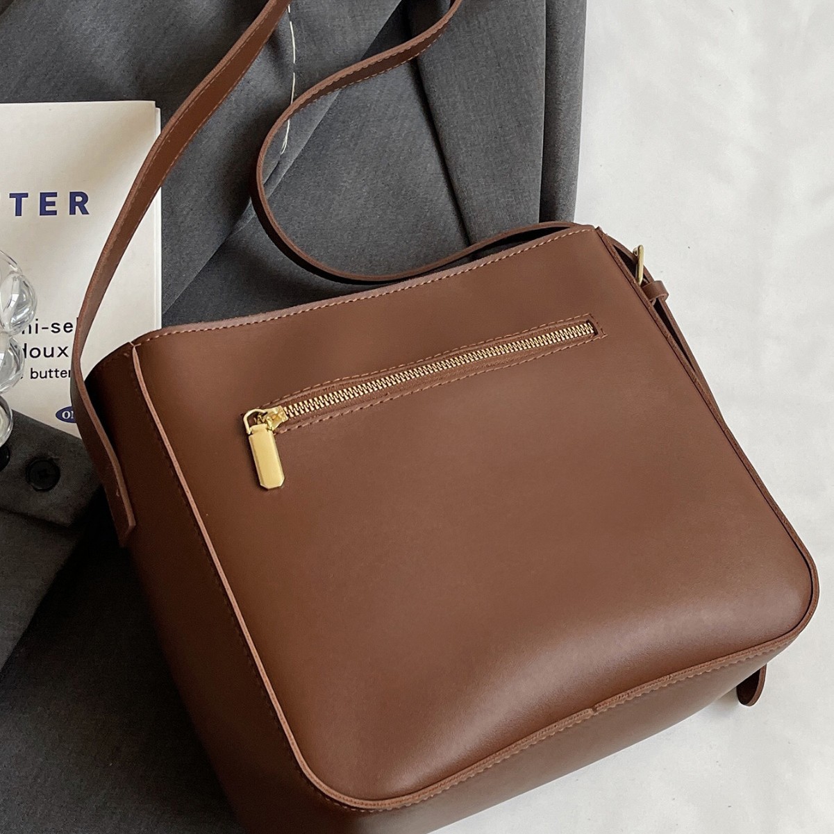 Sac épaule et bandoulière en PU — Grand, haut de gamme 1