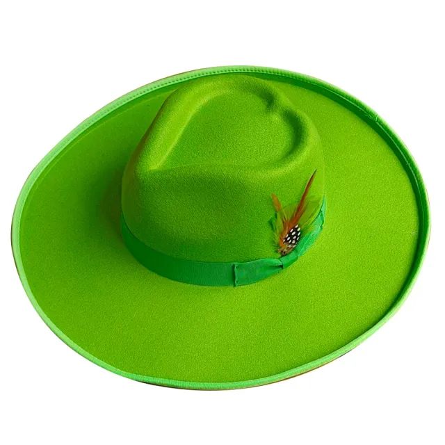 Big Brim Autumn And Winter Woolen Jazz Top Hat Ladies Model 14 - Shop at LoveMi