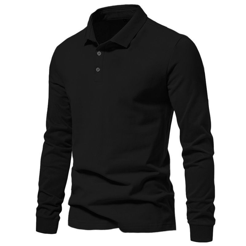 Camisa Polo Masculina de Manga Longa e Modelagem Solta