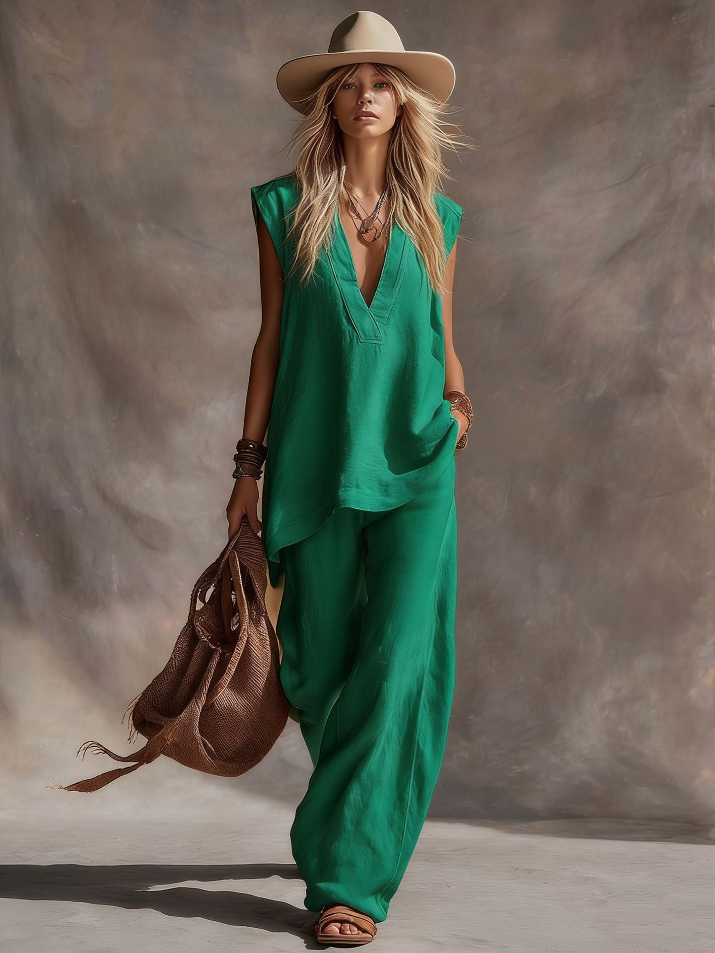 Solid-color Casual Comfortable Vest With Side Pockets thumbnail 8