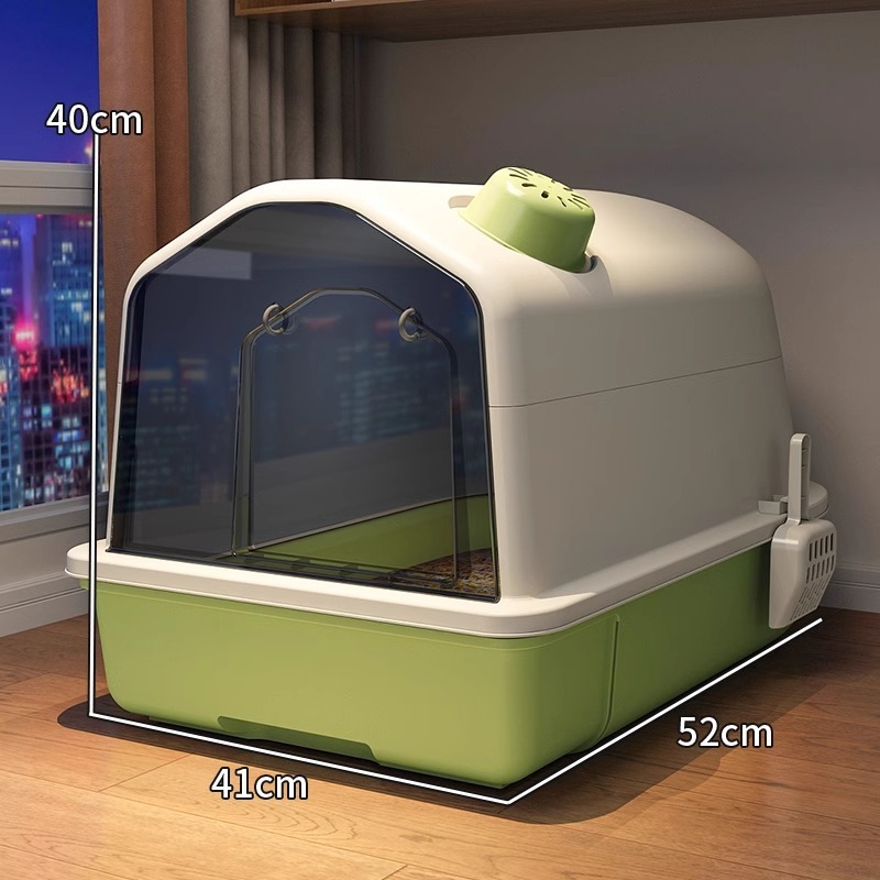 Fully Enclosed Odor Proof Litter Box For Cats
