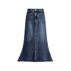Fashion Personality Retro Denim Skirt For Women - Denim Blue - View 1