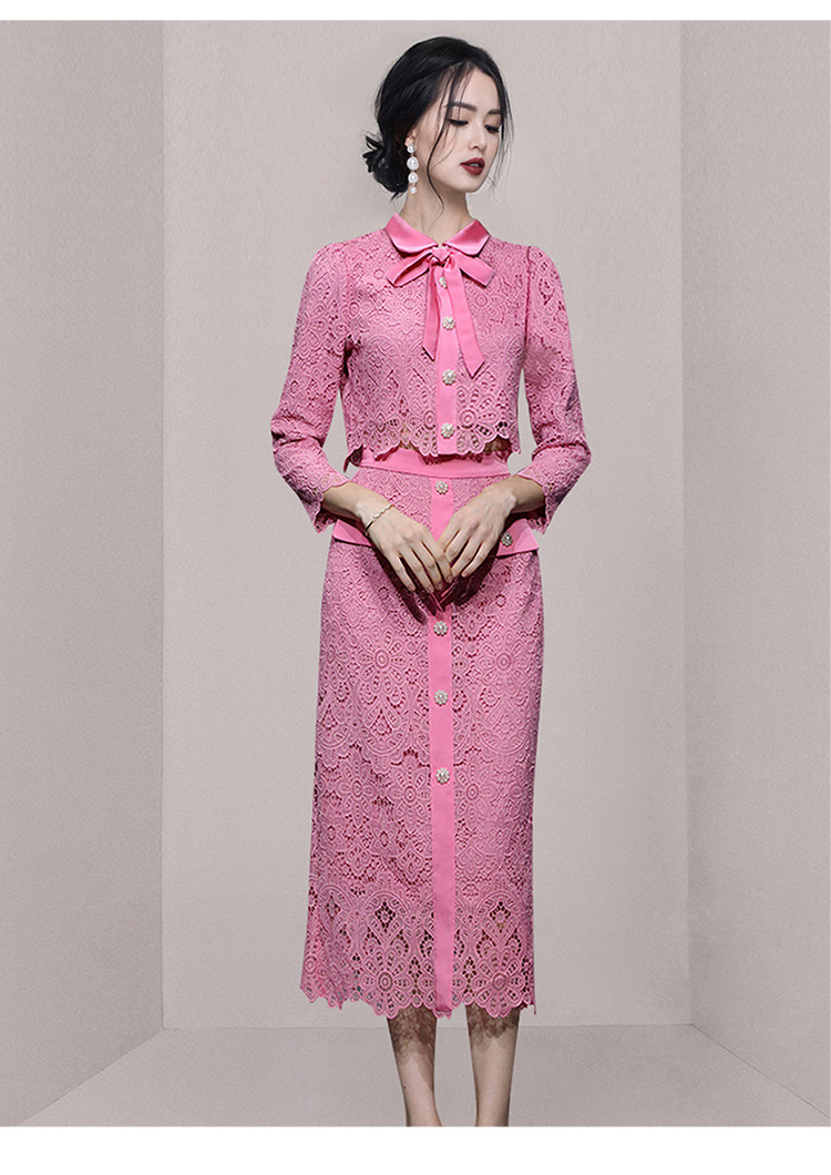 Lace Cutout Top and Maxi Skirt, picture 8 of 9
