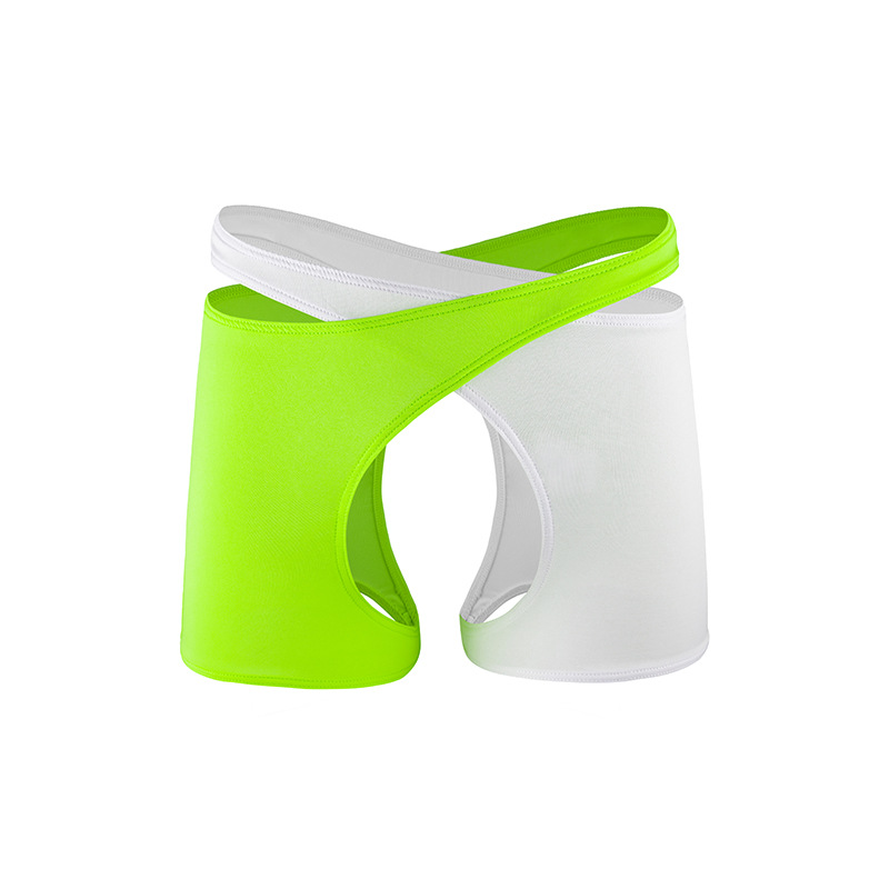 Mens Sexy Hollow-Out Lingerie Boxer Briefs