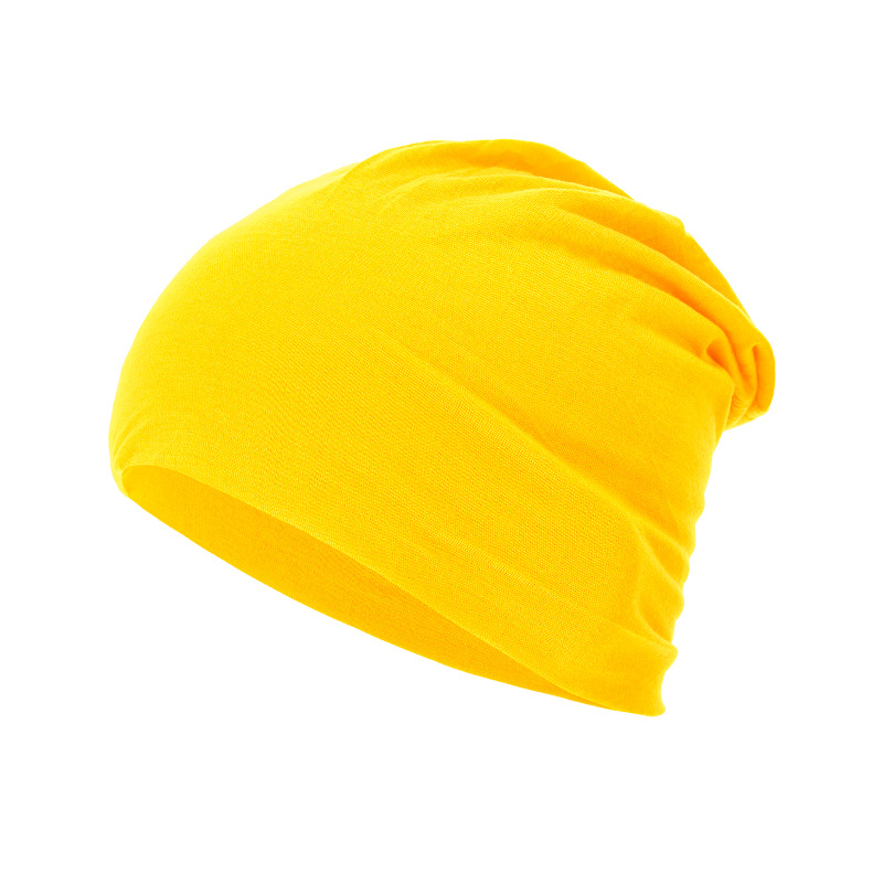 All-season, Versatile Solid-color Slouchy Beanie With A Knitted Wrap-around Design