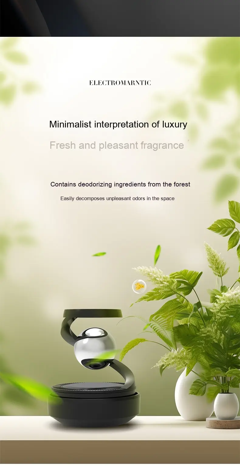 Solar Powered Car Aromatherapy Diffuser and Air Freshener
