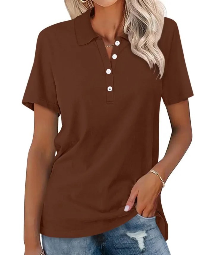 Women's Short-sleeved Slim-fit Casual Fashion Top - Color 12-S