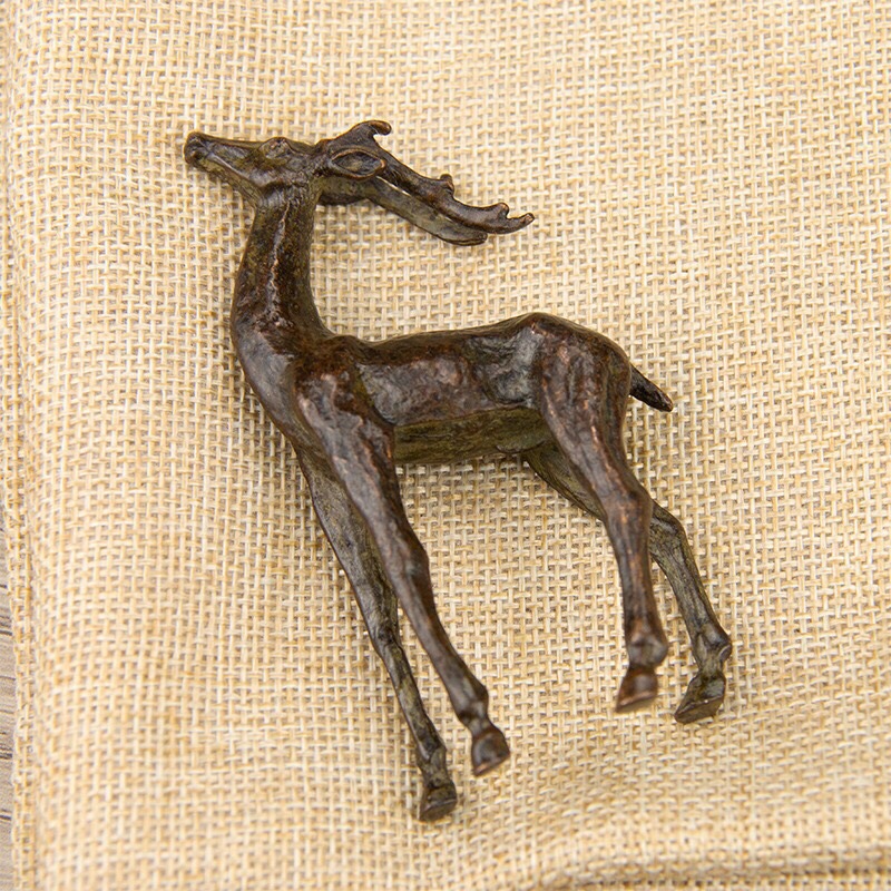 Title 18, Retro Purple Bronze Deer Decoration Alloy Deer ...