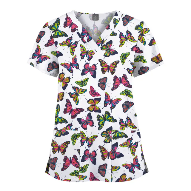 Women's Fashion Quick drying Printed Short sleeved Top 6400125Style L - Shop at LoveMi