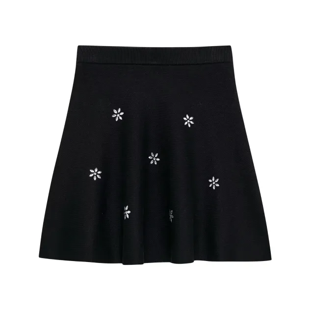 Women's Fashion High Waist Knit Mini Skirt Black - Shop at LoveMi