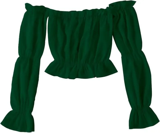 Women's Crop Top With Tube Neckline Olive Green - Shop at LoveMi